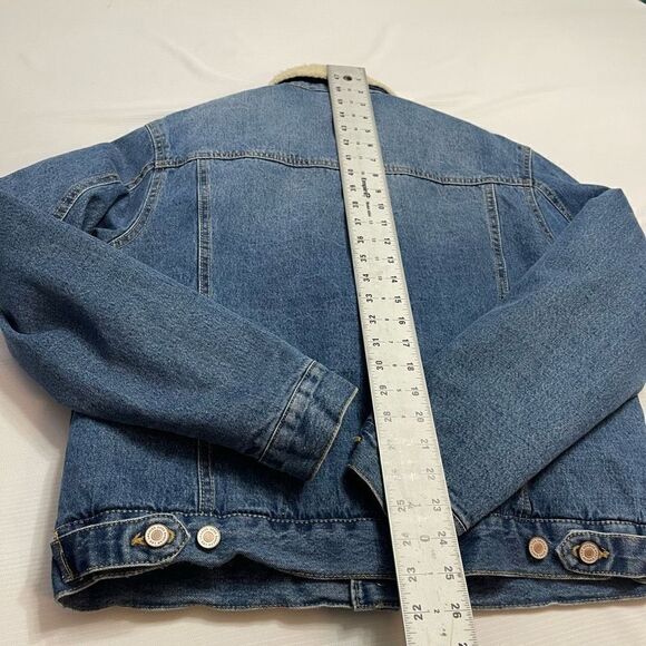Kancan Sherpa Denim Jacket Size Medium - Picture 9 of 9